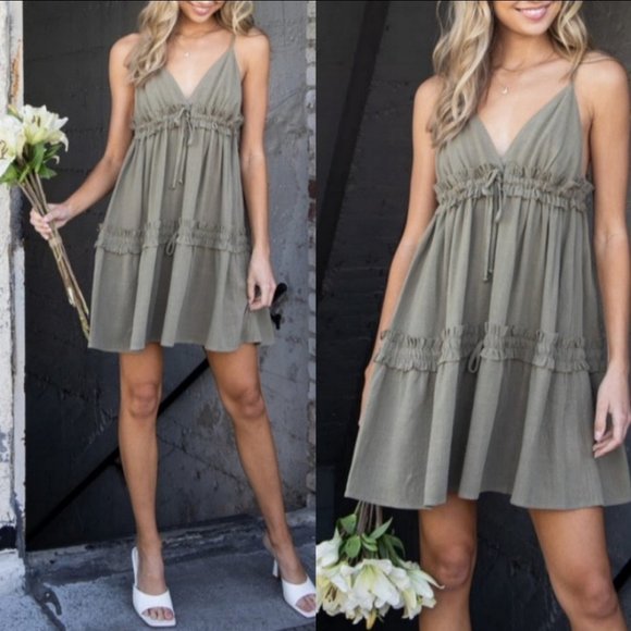 19335 Ruffled Mini Dress - Picture 2 of 4